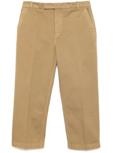 Thom Browne Straight-leg Trousers In Brown
