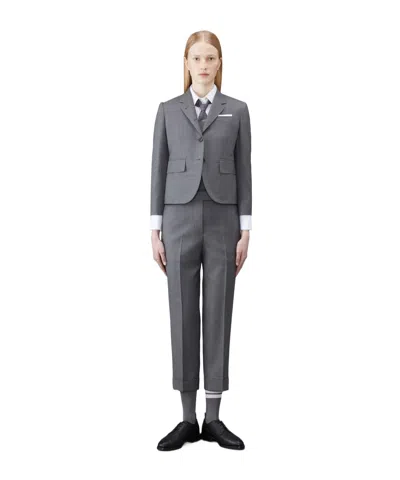 Thom Browne Straight-leg Trousers In Medium Gray