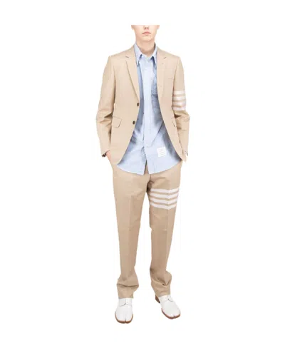 Thom Browne Straight-leg Trousers In Nude