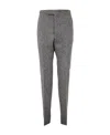 Thom Browne Straight-leg Wool Trousers In Gray