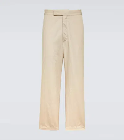 Thom Browne Straight Pants In Beige