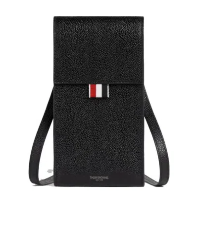 Thom Browne Strap Phone Holder In Black