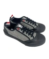 Thom Browne Strap-up Casual Sneakers In Black