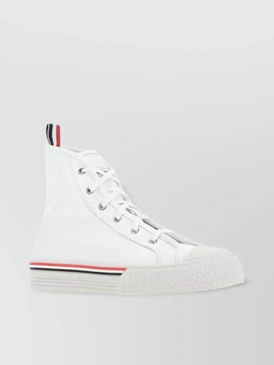 THOM BROWNE STREET STYLE LEATHER SNEAKERS