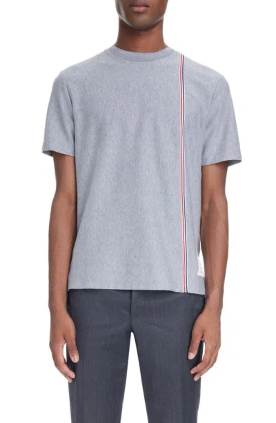 THOM BROWNE THOM BROWNE STRIPE COTTON JERSEY T-SHIRT