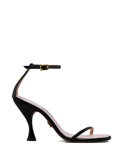 Thom Browne Stripe-detail Sandal In Black