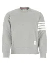 Thom Browne Classic Sweatshirt With Engineered 4 Bar In Gray