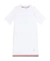 Thom Browne Stripe-detail T-shirt Dress In White