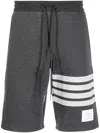 Thom Browne Joggingshorts Mit Streifen In Grey
