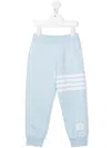 Thom Browne Stripe-detail Tracksuit Bottoms In Blue