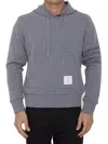Thom Browne Grey Wool Hoodie In Grey