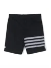 Thom Browne Stripe-detailing Bermuda Shorts In Blue