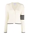 Thom Browne 4bar Cardigan In White
