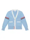 Thom Browne Stripe-detailing Cardigan In Blue