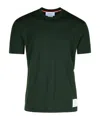 Thom Browne Stripe-detailing Wool T-shirt In Green