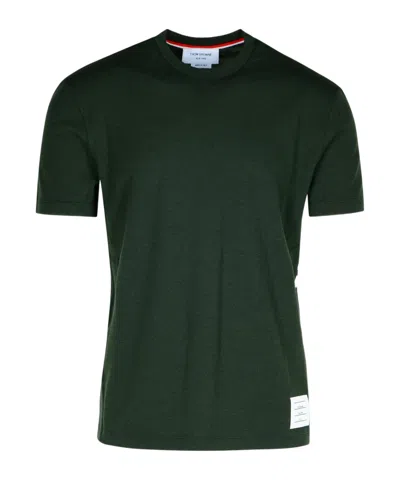 THOM BROWNE THOM BROWNE SHORT-SLEEVED CREWNECK KNITTED T-SHIRT