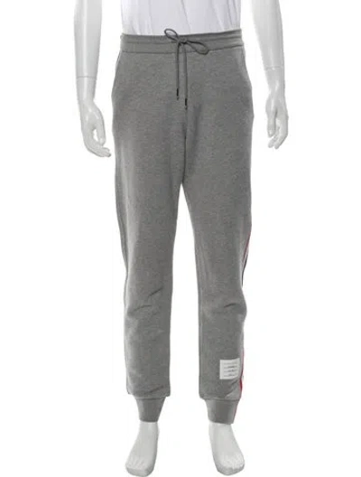 Pre-owned Thom Browne Stripe Lounge Bottoms In Gray