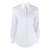 Thom Browne Gestreiftes Hemd In Blue
