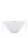 Thom Browne Stripe-pattern Bikini Bottoms In Grey