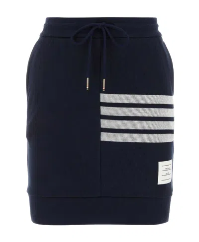 THOM BROWNE THOM BROWNE 4-BAR STRIPE DETAILED MINI SKIRT