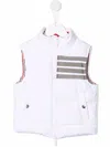 Thom Browne Stripe-print Down Gilet In White