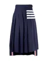 Thom Browne Stripe-print Pleated Skirt In Black