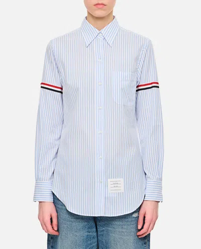 Thom Browne Stripe Shirt In Clear Blue