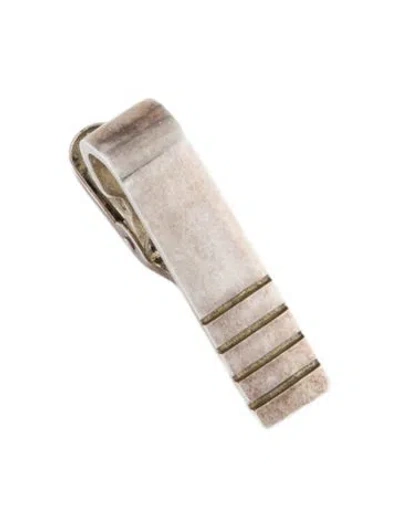 Pre-owned Thom Browne Stripe Short Tie Bar Clip In Multicolor