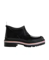 Thom Browne Stripe-trim Ankle Boots In Black