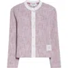 Thom Browne Women's Rwb Cotton Cardigan | Size 44 | Fjt367a In Rwbwht