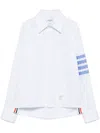 Thom Browne Striped Shirt In Blue