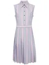 Thom Browne Cotton Midi Dress In Grey