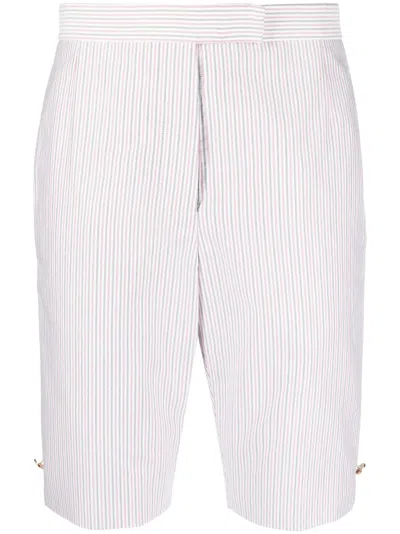 THOM BROWNE STRIPED BERMUDA SHORTS