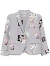 Thom Browne Striped Blazer In 蓝色