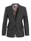 Thom Browne School Uniform 4-bar Sport Blazer In Grey