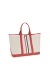 Thom Browne Medium Tool Tote With Leather Handle In Red