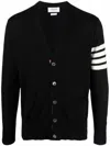 Thom Browne Classic V-neck Cardigan In Fine Merino Wool With 4bar Stripes Clothing