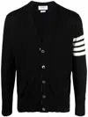 Thom Browne Classic V-neck Cardigan In Fine Merino Wool With 4bar Stripes Clothing