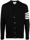 Thom Browne Classic V-neck Cardigan In Fine Merino Wool With 4bar Stripes Clothing