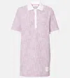 Thom Browne Striped Cotton-blend Tweed Polo Dress In Multicoloured