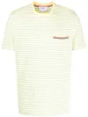 Thom Browne Gestreiftes T-shirt In Green
