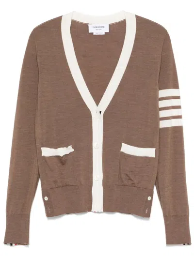THOM BROWNE THOM BROWNE STRIPED DETAIL CARDIGAN