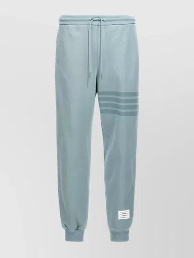 THOM BROWNE STRIPED DETAIL JOGGERS DRAWSTRING WAISTBAND