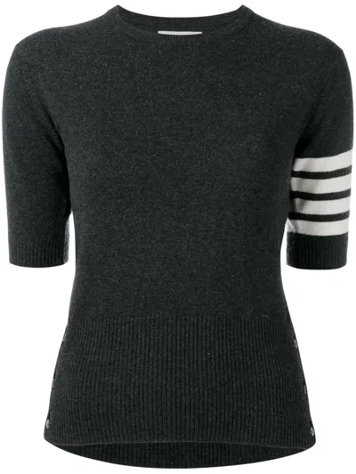 Thom Browne Striped Detail Shortsleeved Jumper