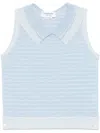 Thom Browne Striped Double-collar Vest