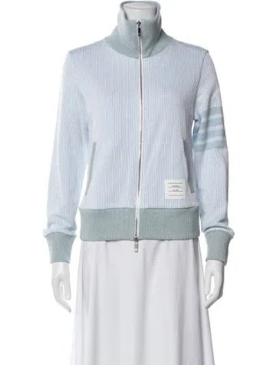 Pre-owned Thom Browne Striped Jacket In Blue
