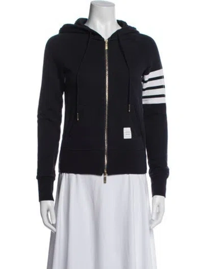 Pre-owned Thom Browne Striped Jacket In Blue
