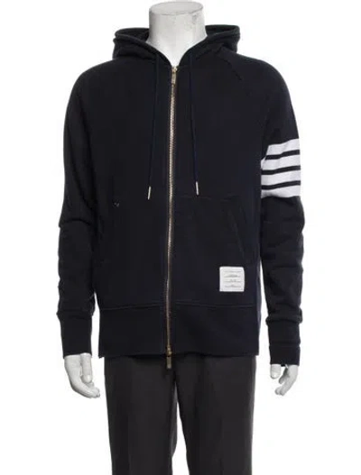 Pre-owned Thom Browne Striped Jacket In Blue