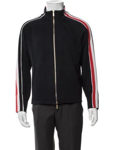 Pre-owned Thom Browne Striped Jacket In Blue