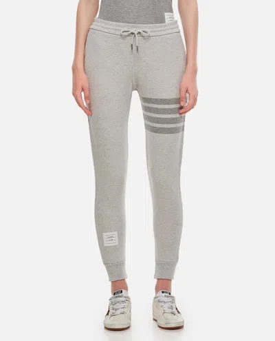 Thom Browne Striped Joggers In Gray
